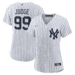 Women's New York Yankees Aaron Judge #99 White Home Replica Player Jersey