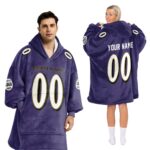 Adult Custom Blanket Hoodie Baltimore Inspired Color
