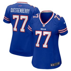 David Quessenberry Buffalo Bills  Women's Game Player Jersey - Royal