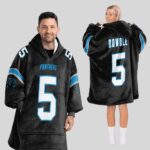 Adult 5 Carolina Football Unisex Blanket Hoodie