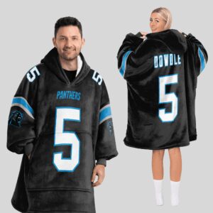 Adult 5 Carolina Football Unisex Blanket Hoodie