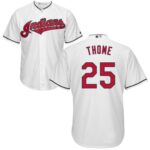 Cleveland Indians #25 Jim Thome White New Cool Base Stitched Jersey