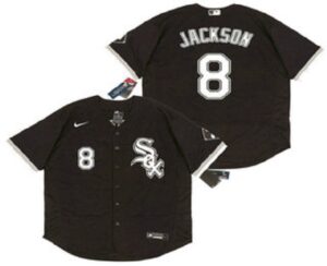 Men's Chicago White Sox #8 Bo Jackson Black Stitched Flex Base  Jersey