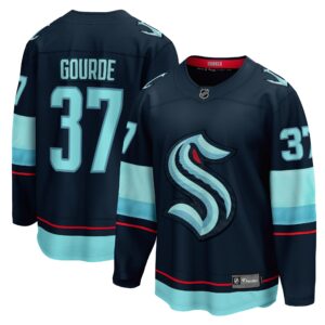 Yanni Gourde Seattle Kraken Home Breakaway Player Jersey - Navy