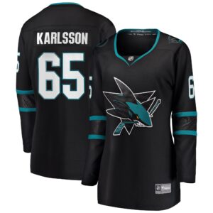 Erik Karlsson San Jose Sharks Women's Alternate Premier Breakaway Player Jersey - Black