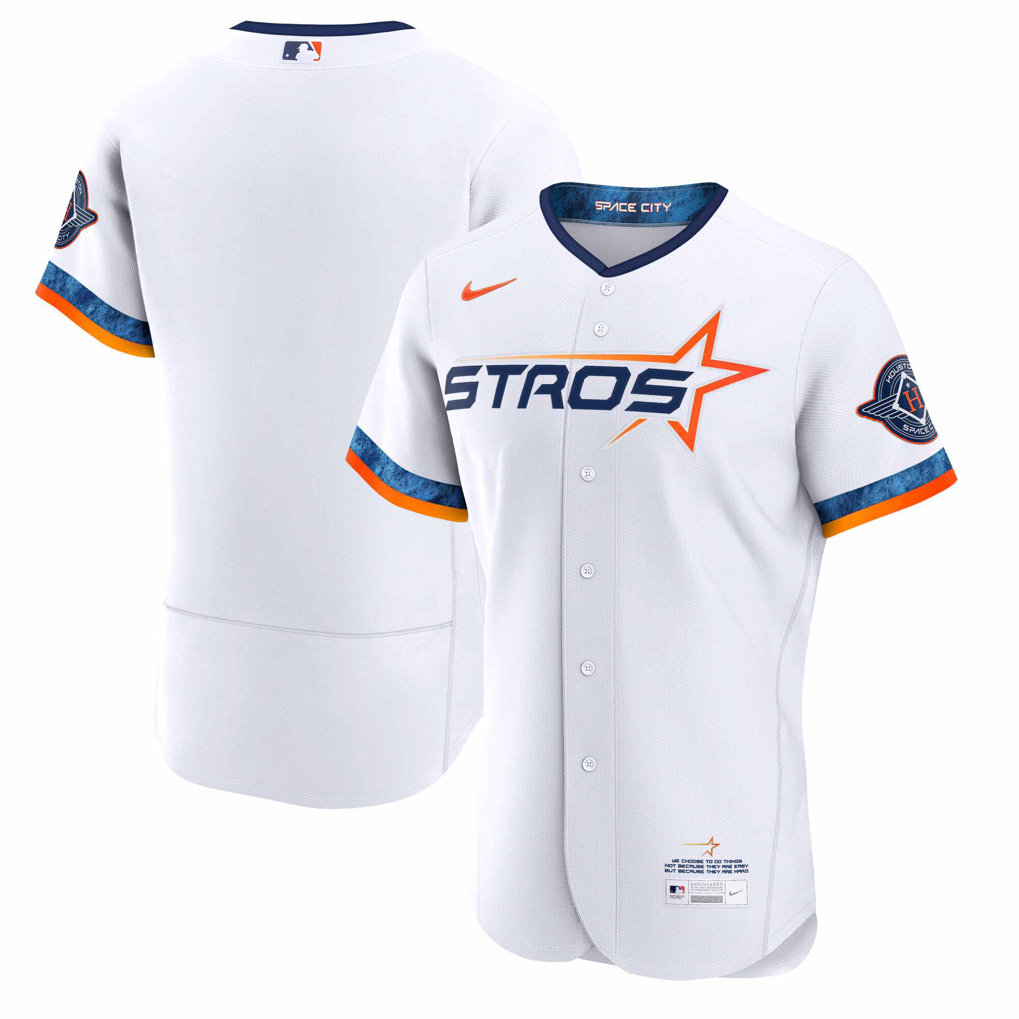 Houston Astros White City Connect Authentic Jersey
