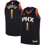 Devin Booker Phoenix Suns  Youth Swingman Jersey - Statement Edition - Black