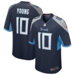 Vince Young #10 Tennessee Titans Navy Game Retired Player Jersey