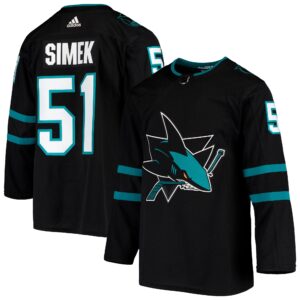 Radim Simek San Jose Sharks  Alternate Authentic Jersey - Black