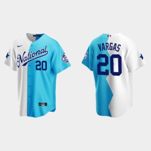 Men's Los Angeles Dodgers #20 Miguel Vargas 2022 All-Star Futures Game Split Jersey - White Teal