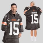 Captain J.F 15 Cleveland Football Unisex Blanket Hoodie