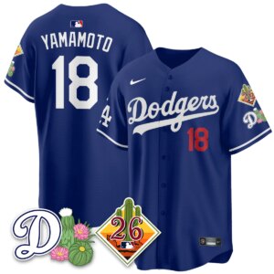 Yamamoto #18 Los Angeles Dodgers Spring Training Vapor Limited Jersey - All Stitched
