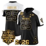 Hoosiers #25 Indiana Hoosiers Vapor Limited Football Jersey - 2025 National Champions - All Stitched