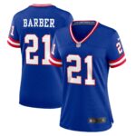 Tiki Barber New York Giants Women's Classic Retired Player Game Jersey - Royal