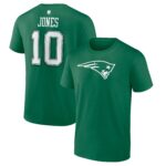 Men's Mac Jones Green New England Patriots St. Patrick's Day Icon Player T-Shirt