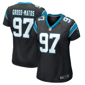 Yetur Gross-Matos Carolina Panthers  Women's Game Jersey - Black