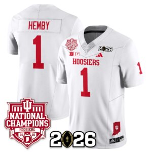 Roman Hemby #1 Indiana Hoosiers Vapor Limited Football Jersey - 2025 National Champions - All Stitched