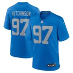Aidan Hutchinson Detroit Lions Alternate Game Jersey -  Blue