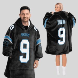 Adult 9 Carolina Football Unisex Blanket Hoodie