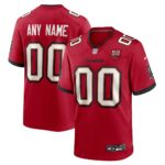 Custom Tampa Bay Buccaneers 50th Season Game Jersey - Red
