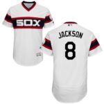 Chicago White sox #8 Bo Jackson White Flexbase Collection Alternate Home Stitched Jersey