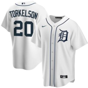 Men's  Detroit Tigers #20 Spencer Torkelson White Home Jersey