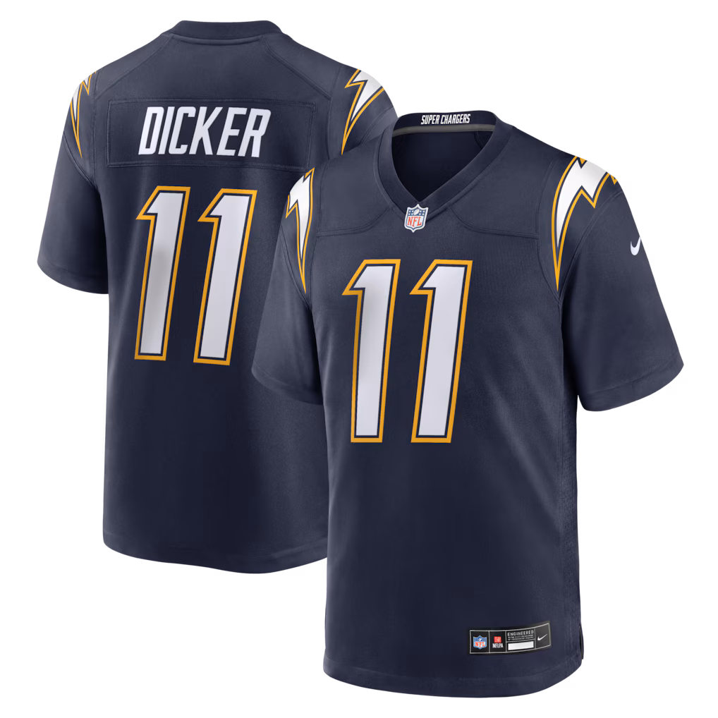 Cameron Dicker #11 Los Angeles Chargers Alternate Game Jersey - Navy