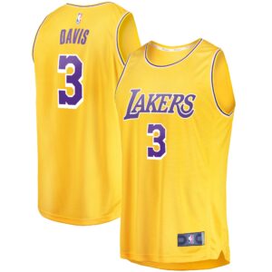 Anthony Davis Los Angeles Lakers  Youth 2019/20 Fast Break Replica Jersey Gold - Icon Edition