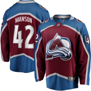Josh Manson Colorado Avalanche Home Breakaway Player Jersey - Burgundy