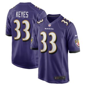 BoPete Keyes Baltimore Ravens  Home Game Player Jersey - Purple