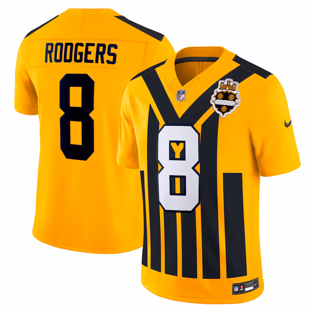 Aaron Rodgers #8 Men's Replica '33 Throwback Jersey