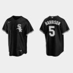 Men's Chicago White Sox #5 Josh Harrison Black Alternate Jersey