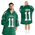 Adult 11 Philadelphia Football Unisex Blanket Hoodie
