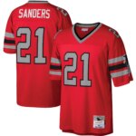 Atlanta Falcons Deion Sanders #21 Mitchell & Ness Red Legacy Replica Jersey