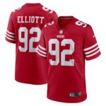 Elliott San Francisco 49ers Team Game Jersey -  Scarlet