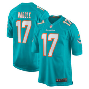 Jaylen Waddle Miami Dolphins  Game Jersey - Aqua