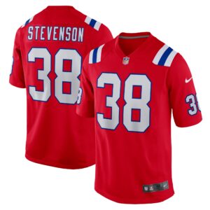 Rhamondre Stevenson New England Patriots Alternate Game Player Jersey - Red