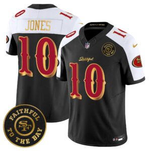 San Francisco 49ers Mac Jones SF "Rivalries" Vapor Limited Jersey - Faithful To The Bay Patch - All Stitched