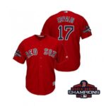 Men's Boston Red Sox #17 Nathan Eovaldi Red 2018 WS Champions Jersey