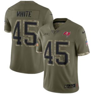 Devin White Tampa Bay Buccaneers  2022 Salute To Service Limited Jersey - Olive