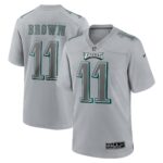 A.J. Brown Philadelphia Eagles  Atmosphere Fashion Game Jersey - Gray