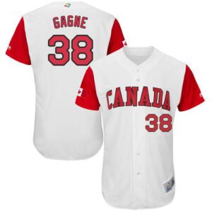 Team Canada #38 Eric Gagne White 2017 World Baseball Classic Stitched Jersey