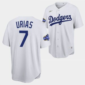 Men's Los Angeles Dodgers #7 Julio Urias White 2022 All-Star Jersey