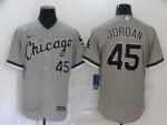 Men's  Chicago White Sox #45 Michael  Grey Stitched Flex Base Jersey