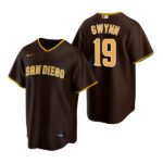 Men's San Diego Padres #19 Tony Gwynn  Brown 2020 Road Jersey