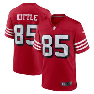 George Kittle San Francisco 49ers  Alternate Game Player Jersey - Scarlet
