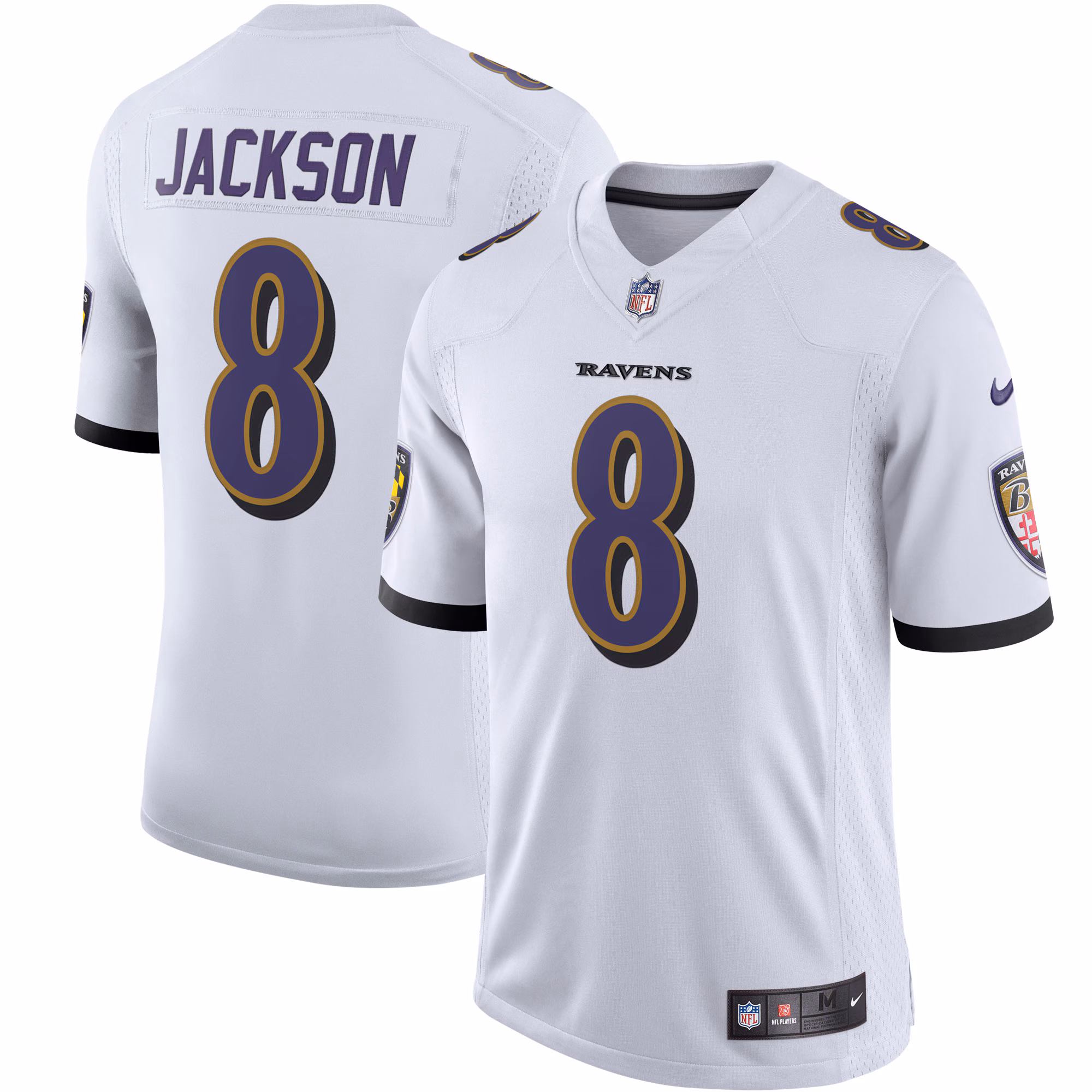 Lamar Jackson Baltimore Ravens Vapor Limited Jersey - White