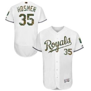 Kansas City Royals #35 Eric Hosmer White Flexbase Collection 2016 Memorial Day Stitched Jersey