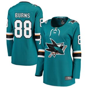 Brent Burns San Jose Sharks Women's Home Breakaway Player Jersey - Teal