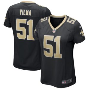 Jonathan Vilma New Orleans Saints Women's Game Retired Player Jersey - Black